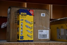 Five boxed as new Irwin Vise-Grip four piece locking plier sets (T71).