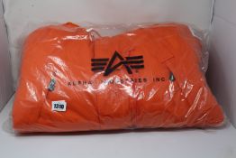 An as new Alpha Industries Polar jacket in orange (3XL).