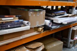 A large quantity of prints, posters, frames and other related items.
