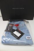 A pair of as new Philipp Plein super straight cut jeans (Size 30).