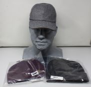 Three as new Eton beanie hats (RRP £70 each) and a woollen baseball cap (RRP £100).