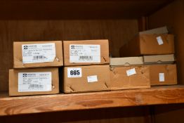 Four boxes of Crompton narrow butt hinges (Ninety hinges a box) and six boxes of Crompton light