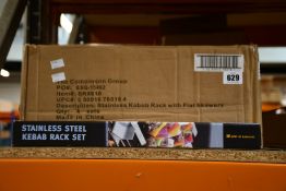 Sixteen sets of Steven Raichlen Stainless Steel Kebeb Rack Sets, as new.