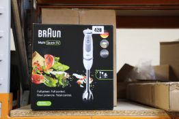 Four boxed as new Braun Multi Quick 5V hand blenders.