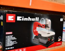 A boxed as new Einhell TC-SS 405 E Scroll Saw.