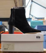 A pair of as new L.K.Bennett Abbey ankle boots in black suede (EU 37).