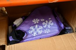 A quantity of as new EDEA figure skating bags with snowflake design (Approximately 20).