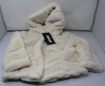 A child's as new Apparis faux fur jacket style F21099 (Size 6 years).