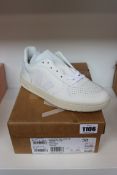 A pair of women's as new Veja V-10 Extra White trainers (EU 38).