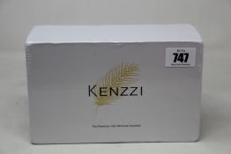 A boxed as new Kenzzi Premium hair removal handset (UK adapter required, box factory sealed).