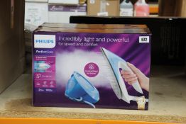 A boxed as new Philips PerfectCare ultra-light iron (GC8942).