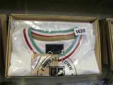 Five assorted as new Football Town retro football jerseys.