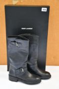 A pair of pre-owned Saint Laurent Riverside boots (EU 38+, good condition).