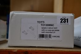 A Crosswater Totti Basin 3 Hole Set Tap TO130WNC.