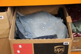 Eighteen pairs of assorted as new G-Star Raw denim knee length short.