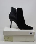 A pair of as new L.K.Bennett Aliyah ankle boots in black suede (EU 40).