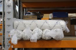 Ten as new Liv Interior organic cotton shaggy rugs, morocco (60cm x 90cm).