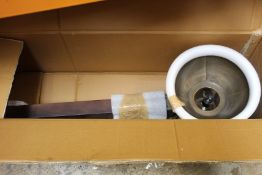 A QAZQA Mangoes FL Bronze lamp (102349).