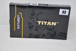 A boxed as new Gate TITAN V2 NGRS Advanced Set - Rear Wired with USB-Link.