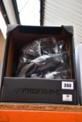 A boxed as new Fox Proframe helmet vapor in Silver/Black.