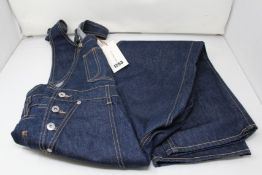 A pair of as new SLVRLAKE denim dungarees (S).