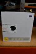 A boxed as new POC Obex MIPS Communication Helmet - Uranium Black Matt (XS-S, 51-54).
