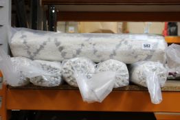 Ten as new Liv Interior organic cotton shaggy rugs, morocco (60cm x 90cm).