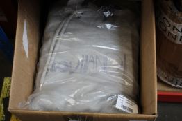 Four as new Soulland Pencil Logo hoodies in grey (3 x L, 1 x XL).