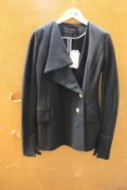 An as new Proenza Schouler Asymmetrical Lapel blazer in black (Size US 2 - RRP £693).