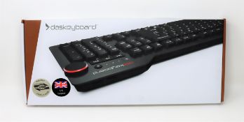A boxed as new Das Keyboard 4 Professional Soft Tactile MX Brown Switch Keyboard (UK layout).