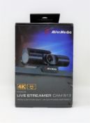 A boxed as new AverMedia Live Streamer Cam 513 (M/N: PW513) (Box sealed).