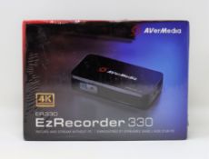 A boxed as new AVerMedia EzRecorder 330 External Capture Card (Box sealed).