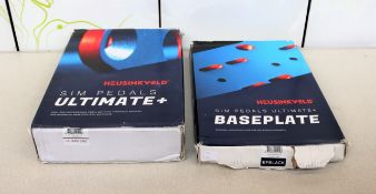 A boxed as new Heusinkveld Sim Pedals Ultimate+ 3 Pedal Set (HE-SPU3SC) and a boxed as new