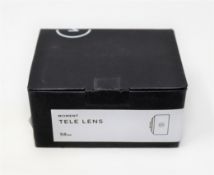 Two boxed as new Moment 58mm Tele Lenses for Smartphones (Moment phone case required for use).