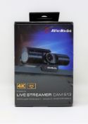 A boxed as new AverMedia Live Streamer Cam 513 (M/N: PW513) (Box sealed).