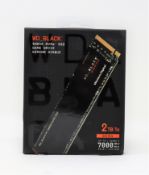 A boxed as new WD Black SN850 2TB M.2 PCIe 4.0 Gen4 NVMe SSD (P/N: WDS200T1X0E-00AFY0) (Box
