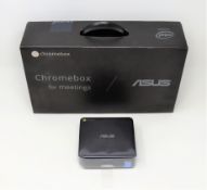 A boxed as new Asus Chromebox for Meetings Kit with Asus Chromebox (Intel i7-5500U, 4GB RAM, 16GB