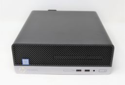 A refurbished HP ProDesk 400 G6 Small Form Factor Desktop Computer with Intel Core i5-9500 3.0GHz