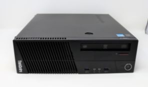 A pre-owned Lenovo ThinkCentre M83 desktop PC with Intel i5-4430 CPU, 16GB RAM, 1x 240GB SSD and