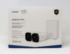 A boxed as new Anker eufyCam 2 Pro Wireless Home Security Camera System (2 x Cameras 1 x