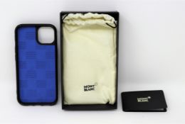 A boxed as new Montblanc Sartorial Hard Phone Case for Apple iPhone 13 in Black.