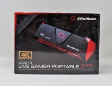 A boxed as new AVerMedia GC513 Live Gamer Portable 2 Plus Game Capture Card (Box sealed).