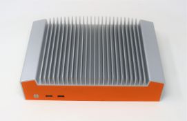 A pre-owned boxed OnLogic ML600G fan-less expandable industrial computer with Intel Core i7-6700TE