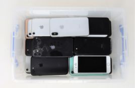 COLLECTION ONLY: A quantity of assorted Apple iPhones sold for parts (Most faulty/account locked.