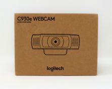 A boxed as new Logitech C930e Ultra Wide Angle Full HD Webcam (Box sealed)