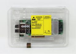 A boxed as new Marvell QLogic QLE2672 Dual Port Fibre Channel HBA Controller Card (P/N: HD8310405-02