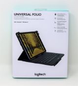 A boxed as new Logitech Universal Keyboard Folio (P/N: 920-008341).