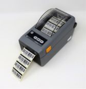 A pre-owned Zebra ZD410 USB Ethernet Thermal Label Printer (Power supply included).