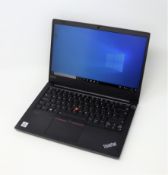 A pre-owned Lenovo ThinkPad E14 laptop with 14