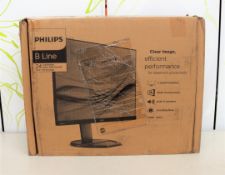 A boxed as new Philips B-Line Monitor (Box opened, some damage to box).